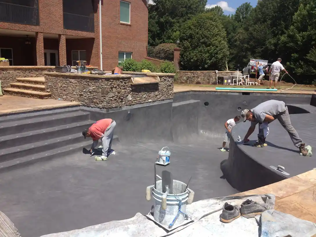 Pool builders paving new pool