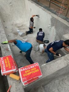 Basecrete protects concrete pools
